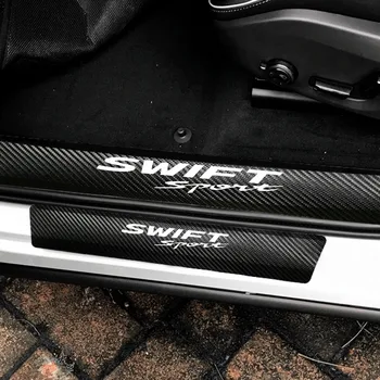 4gab/Komplekts Suzuki Swift Sport Auto PU Ādas Durvis, Palodzes Aizsargs Aizsargs Uzlīmes Anti Scratch Piederumi