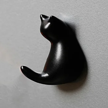 4gab Ledusskapja Magnēts Karikatūra Izturīgs Melns Kaķis Magnēts Biroja Mājas Virtuve