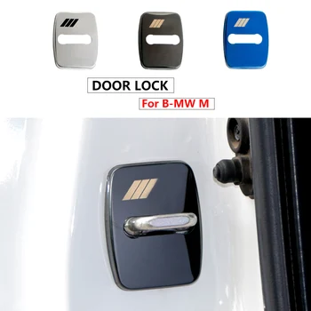 4gab nerūsējošā tērauda Automašīnu Durvju slēdzenes vāka uzlīme bmw M Uzlīme X1 X3 X4 X5 X6 X7 e46 e90 f20 e39 e60 f10 f30 Auto piederumi