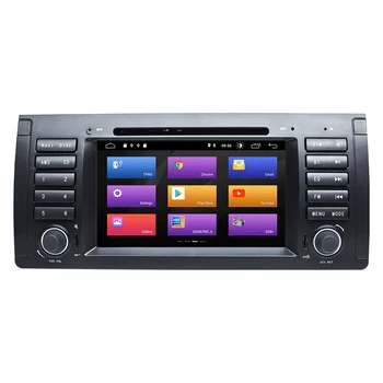 4GB 64GB 1Din Android 10 Automašīnas Radio, GPS Spēlētājs BMW 5 Series/X5 E39 Multimediju DVD Navigācija, Stereo IPS DSP Wifi DAB+