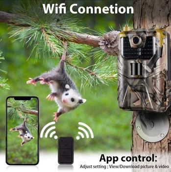 4K 30FPS Dzīvot Video APP Taka Kamera Nakts Mākoņdatošanas Pakalpojumu 4G Mobilo sakaru Mobilo 30MP Bezvadu Savvaļas dzīvnieku Medību Novērošanas Kameras