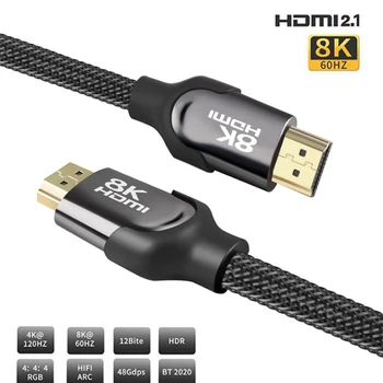 4K 8K HDMI Kabeli 60Hz ātrgaitas Versija 2.1 2.0 Audio Klēpjdatoru Vads HDMI Slēdzis Adapteri Datoru UHD FHD 3D Xbox PS3 PS4 TV