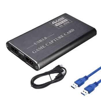 4K HDMI Spēles Video Capture Card USB3.0 1080P Grabber Dongle HDMI Capture Karte OBS Notveršanā Spēli Capture Karte tiešraide
