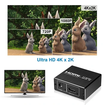 4K UHD HDMI Splitter 2.0 HDR 1x2 HDMI 2.0 Sadalītāja, 4K 60Hz (YUV4:2:0) HDCP 1.4 HDMI Splitter 2.0 1 2 No Blu-ray DVD PS4