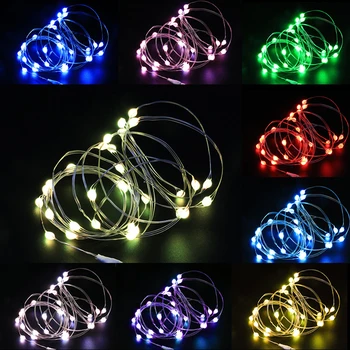 5/10/20m led USB LED String Light Tālvadības Vara Stieples String Lampas Āra Pasaku Deg Ziemassvētku Eglīte Apdares #