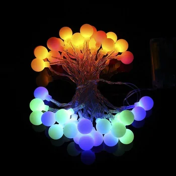 5/10M Pasaku Vainags LED Bumbu String Apgaismojums Ūdensnecaurlaidīgs Ziemassvētku Eglīte Kāzu Mājas iekārtojumam Akumulatoru Powered Tālvadības Gaismas
