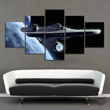 5 Fantasy Gabals Kosmosā, Visuma, Kosmosa kuģis, Plakātu HD Sienas Attēlu Star Trek Filmas Plakāts, Audekls Gleznošanai Guļamistabas Sienas Dekori