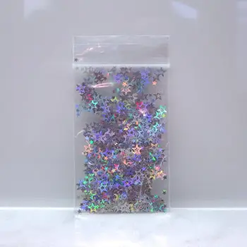 5 grami 6 MM/3MM Hologrāfiskā Tukšums Star Glitter Nail Art *Festivāla Seju Matu Spīdums--50grams Hologrāfiskā Star Glitter