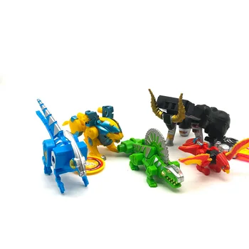 5 in 1 Samontēti Dinozords Transformācijas Dinozauru Ranger Megazord Robots Darbības Rādītāji Bērniem, Rotaļlietas, Dāvanas, Megazords