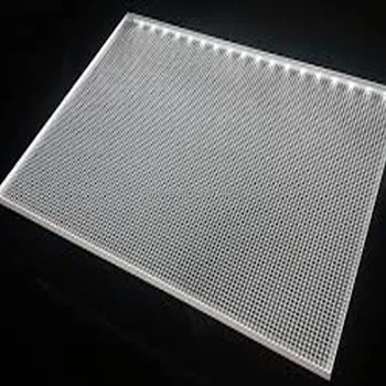 5 mm vienpusējs Augstas Kvalitātes Akrila Lāzera Gravēšana LED Light Guide Panelis,Apgaismojums LGP Led Gaismas Kastes(30x30cm)