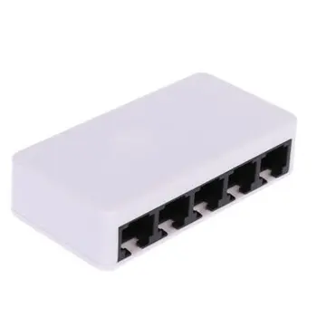 5 Portu Fast Ethernet RJ45 10/100Mbps Tīkla Switch Komutatoru Hub Darbvirsmas portatīvo datoru,Portatīvie Ceļojumu Lan Hub jaudas ar Micro USB