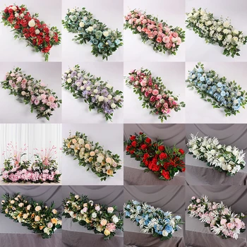 50/100cm custom kāzu ziedu sienas vienošanās piegādes zīda peonija mākslīgo ziedu rindu dekoru Romantiska diyiron arkas fona