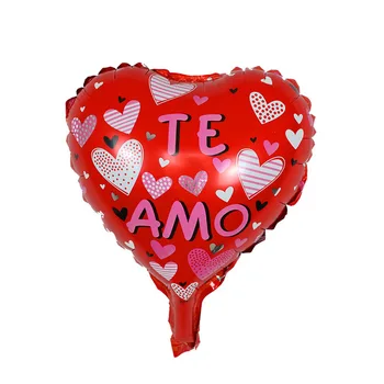 50 100gab 10inch spāņu Te amo Folija Baloni, kāzu Dekorēšana, es mīlu tevi, Mātes Dienas, Valentīna Diena Dāvanas, gaisa globos