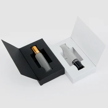 50 Gab./daudz 10ml Mini Uzpildāmas Smaržu Pudeles Iepakojuma kaste Matēta Stikla Roll Ēteriskās Eļļas Pudelīte Tukša Smaržu Paraugu Pudele