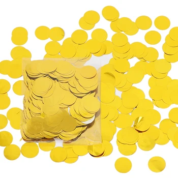 500/1000g 2.5 cm Jauktas Krāsas Metāla Rose Gold Kārtu Konfeti Punkti Uzpildes Baloni, Bērnu Dušas Kāzu Iesaistīšanās Rotājumi
