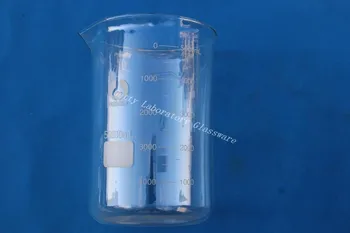 5000 mL (5 Litri) Lab Stikla Vārglāzē, ar platu muti, pyrex stikla materiāls