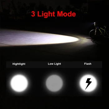 5000mAh Velosipēdu Gaismas Priekšā Tālummaiņa 800 Lūmenu T6 LED Velosipēdu Lukturu USB Maksas Lukturīti Ūdensnecaurlaidīgs Velo Gaismas Velosipēdu Piederumi