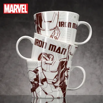 500ml Disney Marvel Iron Man Karikatūra Ūdens Tasi Kafijas Piens, Tēja Brokastis Keramikas Krūze Home Office Kolekcija Tases Festivāls Dāvanas