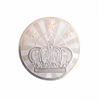 500pcs 25*1.85 mm Nerūsējošā Tērauda Arcade Spēle Monētas Pentagramma Crownp vai 888 Žetonu Vietā valūtu monētas akceptoru