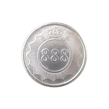 500pcs 25*1.85 mm Nerūsējošā Tērauda Arcade Spēle Monētas Pentagramma Crownp vai 888 Žetonu Vietā valūtu monētas akceptoru