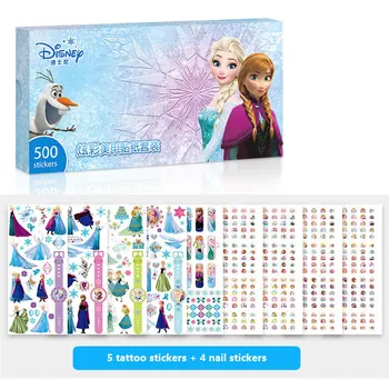 500PCS Disney Meitenes Saldēti Elza Un Anna Kosmētiku, Rotaļlietas, Nagu Uzlīmes, Snow White Princess Disney Kids Uzlīmes, Rotaļlietas