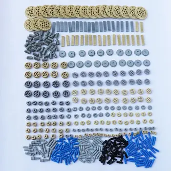 500pcs/komplekts DIY Celtniecības Bloki Komplekti Tehnikas Daļas, Zobrati Savienotāji pašbloķējoši Bloki Bērniem Robots Saderīgs ar Lego