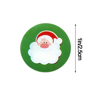 500Pcs/Roll Santa Claus Elk Kraft Uzlīmes Iepakojuma Marķējuma Xmas Tree Tag Cepumu Maisiņu Aizzīmogošanas Papīra Kāzu Dekori Grupa Krājumi