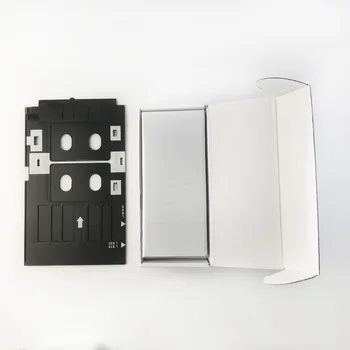 50gab 0.6 mm Biezumu Tukšu Tintes ID PVC Karte+ 1pc ID Kartes ligzda Epson Tintes Printeriem, A50,T50,R280,L800,L805 utt.