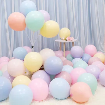 50gab 10inch Sajauc Krāsas Lateksa Balonu Happy Birthday Party Kāzas, Ziemassvētku Rotājumi Ballon Gaisa Bumbiņas Ciparu Globos Bērnu Duša