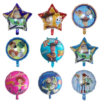 50gab/daudz 18inch Buzz Lightyear Baloni Stāsts Partijas Apdare Rotaļlietas karikatūra Folija Hēlija Baloni Dzimšanas dienas svinības Piegādēm