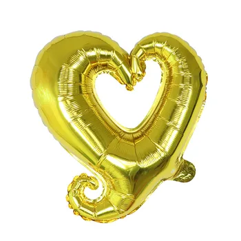 50gab/daudz 18inch Āķis Sirds Formas Folijas gaisa Balons ir Piepūšams ar Hēliju Balonu Valentīna Diena, Kāzu svinības, Apdares Ballon Piederumi