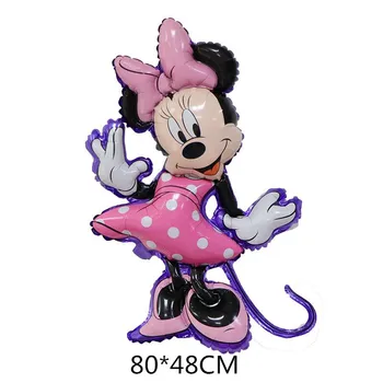 50gab Folija Mickey Minnie Mouse Baloni Karikatūra Mickey Tēmu Dzimšanas dienas svinības Apdare Bērniem, Multiplikācijas filmu Rotaļlietas, Bērnu Dušas Globos Bumbu