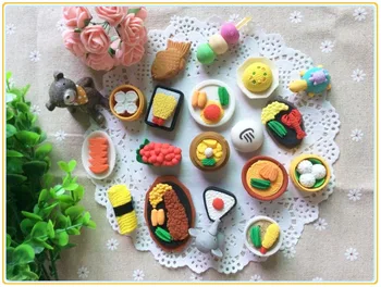 50gab kawaii pārtikas dzēšgumiju gudrs suši dzēšgumijas puzzle rotaļlieta balvas bērniem korejas kancelejas preces, skolas piederumi ziemassvētku dāvanu bērniem