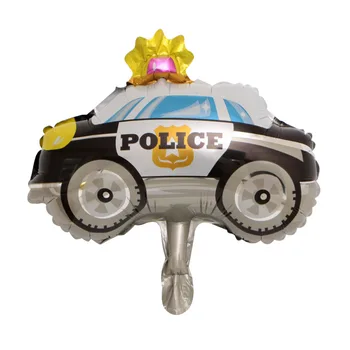 50gab mini Fire Engine Balonu Vilcienu Policists Automašīnas Tvertnē neatliekamās medicīniskās palīdzības Folija Baloni Dzimšanas dienas svinības Rotājumus Bērniem, Rotaļlietas, Bērnu Duša