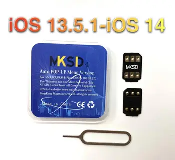 50gab MKSD4 BLACKSIM iccid apgūstot Sim Izvēlne pop-up IOS14 13.5.1 par iPhone12 11pro max 11 6/7/8 X XS XR gv jv gevey-pro