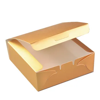 50gab Neto sarkanais zelts kartes papīra dāvanu kastes kvadrātveida cepšanas paketi, šokolādes, konfektes, cepumi, papīra kastē, puses dod priekšroku torti desertu kaste