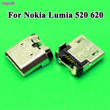 50gab Nomaiņa Micro USB Pieslēgvieta Uzlādes Ports Micro USB Savienotājs Ligzda Nokia Lumia 520 620 630 520T 525 N520 N620