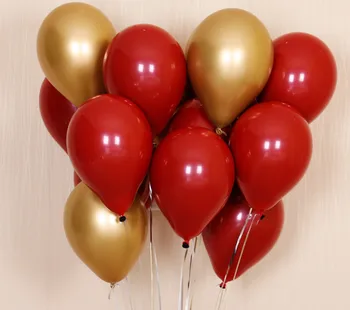 50gab Rubīna Sarkanā Lateksa Baloni Mīlestību Sirdī Piepūšamās Gaisa Hēlija Balonu Valentīna Diena, Laulības, Kāzu Dekori