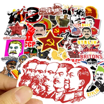 50gab/Set II Pasaules kara krievijas Biedrs josifs Staļins Leninist politiskā propaganda Padomju Savienības PSRS CCCP plakātu Retro Uzlīmes