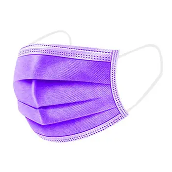 50GAB violeta filtrs Anti baktēriju 3 slāņi, Vienreizējās lietošanas maskas, sejas Maskas Anti-putekļu Drošs PM2.5 aizsardzības masku neaustu meltblown