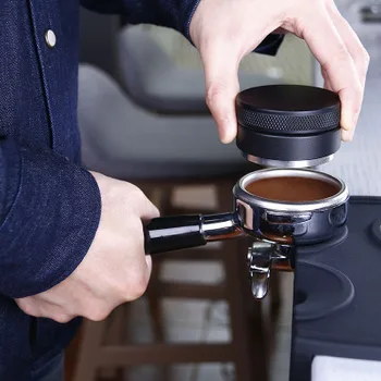 51/58mm 304 Nerūsējošā Tērauda Kafijas Espresso Aizskart Macaron Izliekti Ieliekts Nogāzes Pamatnes Izplatīšanas Instrumenti