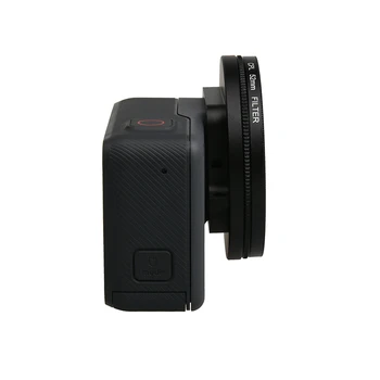 52mm Melnā Metāla, Stikla Cirkulārās Polarizācijas CPL Objektīva Filtru Kopa ar Filtru Adapteri, par GoPro Hero 7 6 5 ūdensizturīgs Gadījumā