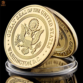 5gab ASV, Vašingtonā.D.C Tauta Drošības Aģentūru, ASV Brīvības Eagle Gold Plated Metāla Izaicinājums Monētu Mākslas Dāvanu Kolekcija