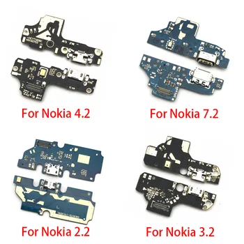 5gab/daudz Jaunu Lādētāju Kuģa PCB Flex Nokia 2.2 3.2 4.2 7.2 USB Port Savienotājs Uzlādes Doks Lente Kabeļu