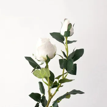 5gab/Daudz Mākslīgo ziedu viena filiāle bulgārijas zīda rožu Eiropas mājas apdare kāzu dekori DIY viltus ziedu sienas