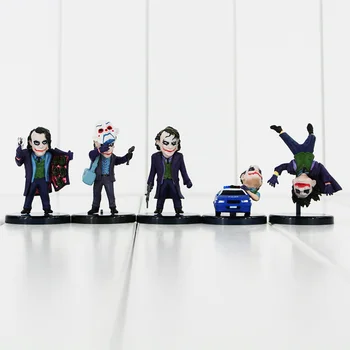5gab/Daudz Supervaroņu Joker Dark Knight PVC Rīcības Attēls Keychain Kolekciju Modelis Rotaļlietas