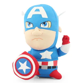 5gab/iestatīt Plīša Lelles Dzelzs vīrs Zirnekļcilvēka Captain America Plīša Rotaļlieta