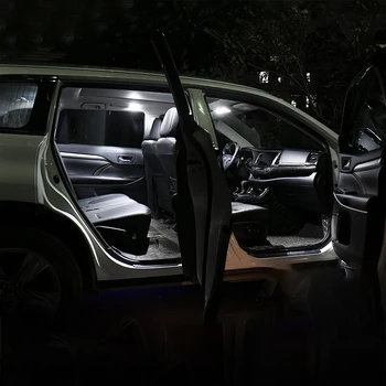 5gab Kļūdu Bezmaksas Auto LED Spuldzes, Auto Interjera apgaismojums Komplekts Dome Lasīšanas Gaismas Bagāžnieka Lampas Skoda Octavia 2007-