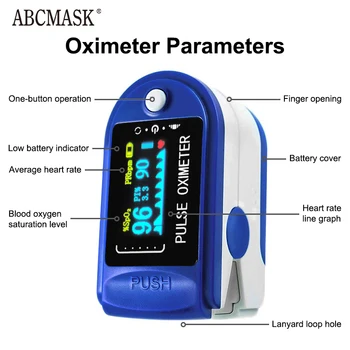 5gab Medicīnas Portatīvo Pirkstu Pulsa oksimetru asins skābekļa Sirds ritma Piesātināta Metru OLED Oximetro de dedo Saturometro Monitors