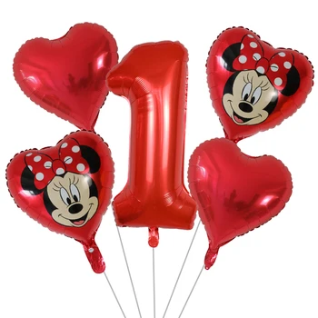 5gab Mickey Minnie Sirds Peli Balonu 30inch Numuru Lateksa Baloni, Bērnu Dušas 1 2 3 4 5 6st Dzimšanas dienas svinības Karikatūra Apdare